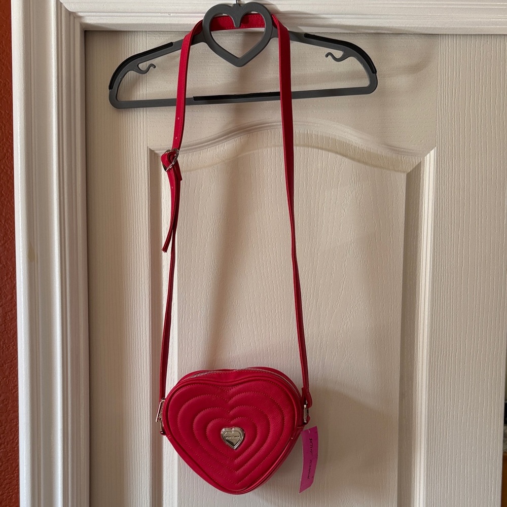Betsey Johnson Red Heart Crossbody Bag
